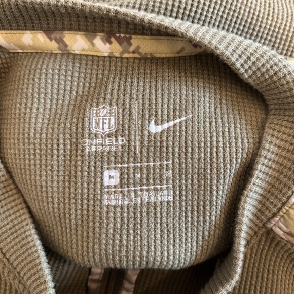 Men's Size M Nike Olive New England Patriots Salute To Service Long Slee… - Picture 5 of 14